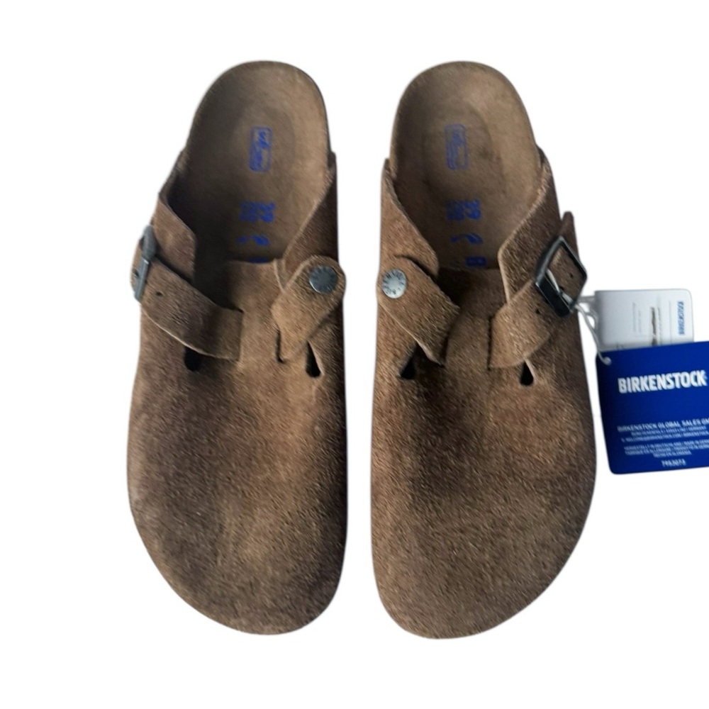 Birkenstock Boston Clog Soft Footbed in Brown | 39 (8) NWT - Picture 3 of 11